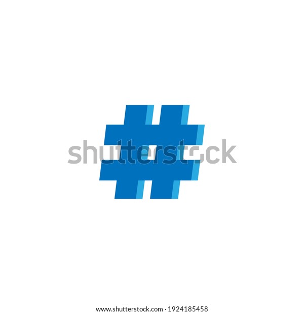 Hashtag icon. Social media target symbol. Logo
design element