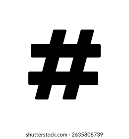 Hashtag icon symbol for apps and websites. hashtag sign and symbol