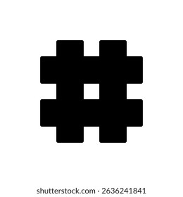 Hashtag icon symbol for apps and websites. hashtag sign and symbol