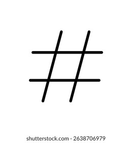 Hashtag icon symbol for apps and websites. hashtag sign and symbol
