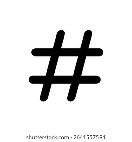 Hashtag icon symbol for apps and websites. hashtag sign and symbol
