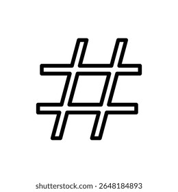 Hashtag icon symbol for apps and websites. hashtag sign and symbol