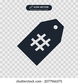 hashtag icon symbol template for graphic and web design collection logo vector illustration