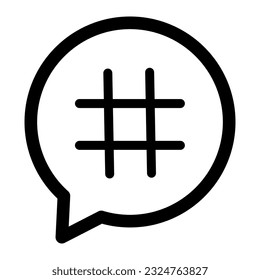 Hashtag icon. Hashtag symbol. Vector illustration. stock image.