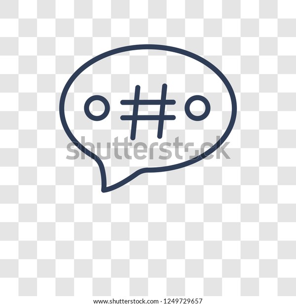 Hashtag Icon Trendy Hashtag Logo Concept Stock Vector Royalty
