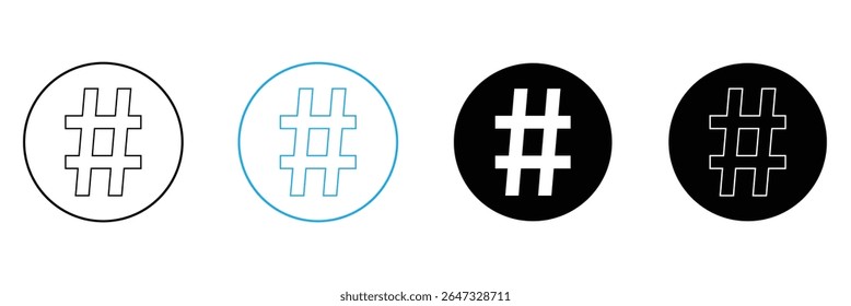 Hashtag icon vector illustration. hashtag sign and symbol . Vector Illustration . EPS 10 . 