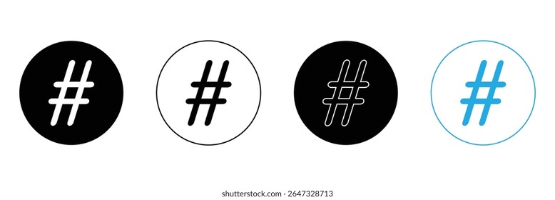 Hashtag icon vector illustration. hashtag sign and symbol . Vector Illustration . EPS 10 . 