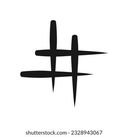 hashtag icon vector illustration design