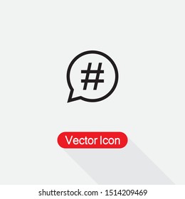 Hashtag Icon Vector Illustration Eps10