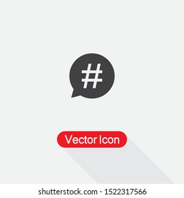 Hashtag Icon Vector Illustration Eps10
