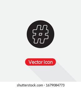Hashtag Icon Vector Illustration Eps10