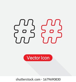 Hashtag Symbol Vektorillustration Illustration Eps10