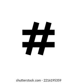 Hashtag icon vector illustration. hashtag sign and symbol