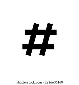 Hashtag icon vector illustration. hashtag sign and symbol
