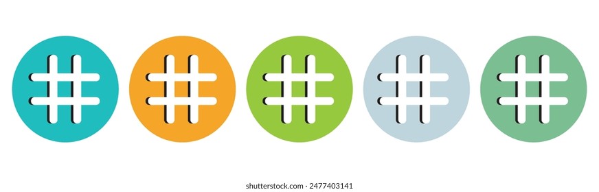 Hashtag icon vector illustration. hashtag sign and symbol