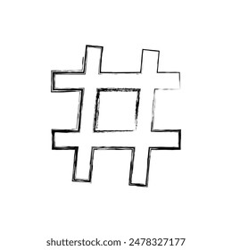 Hashtag icon vector illustration. hashtag sign and symbol. hashtag symbol on white background. Vector illustration. Eps file 141.