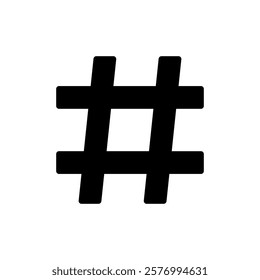 Hashtag icon vector illustration. hashtag sign and symbol