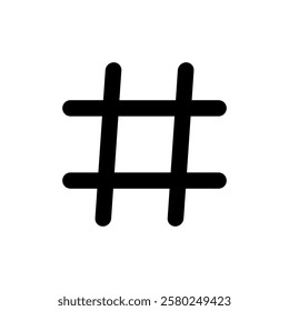 Hashtag icon vector illustration. hashtag sign and symbol