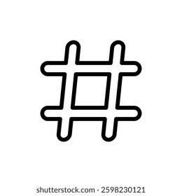 Hashtag icon vector illustration. hashtag sign and symbol