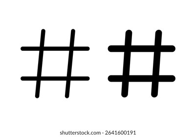 Hashtag icon vector illustration. hashtag sign and symbol