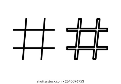 Hashtag icon vector illustration. hashtag sign and symbol