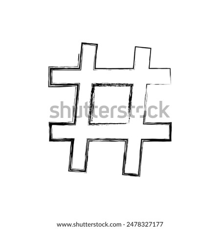 Hashtag icon vector illustration. hashtag sign and symbol. hashtag symbol on white background. Vector illustration. Eps file 141.