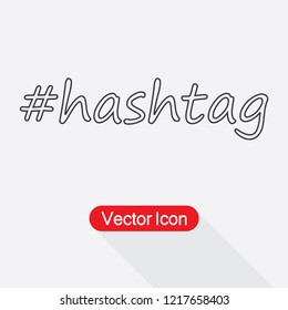 Hashtag Icon Vector Ilustration Eps10