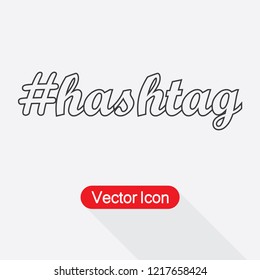 Hashtag Icon Vector Ilustration Eps10
