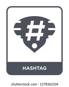 hashtag icon vector on white background, hashtag trendy filled icons from Blogger and influencer collection, hashtag vector illustration