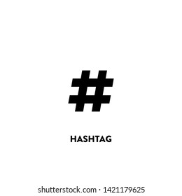 hashtag icon vector. hashtag sign on white background. hashtag icon for web and app