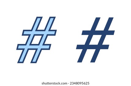 Hashtag icon vector. hashtag sign and symbol