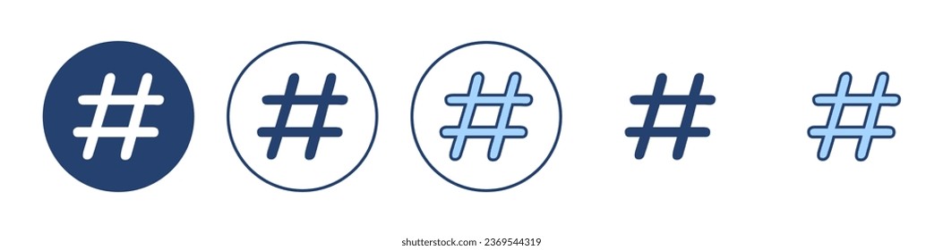 Hashtag icon vector. hashtag sign and symbol