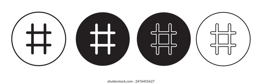 Hashtag icon vector. hashtag sign and symbol