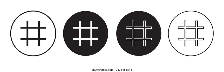 Hashtag icon vector. hashtag sign and symbol