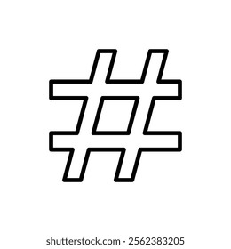 Hashtag icon vector. hashtag sign and symbol