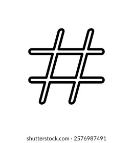 Hashtag icon vector. hashtag sign and symbol