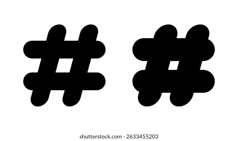 Hashtag icon vector. hashtag sign and symbol