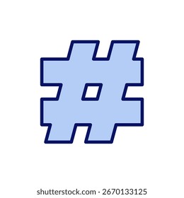 Hashtag icon vector. hashtag sign and symbol