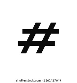 hashtag icon vector with simple design