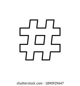 Hashtag icon vector. hashtag symbol