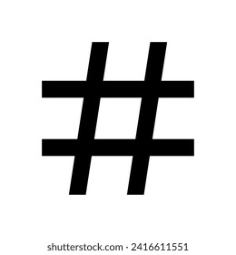 Hashtag icon vector. hashtag symbol