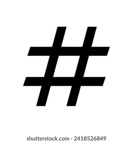Hashtag icon vector. hashtag symbol