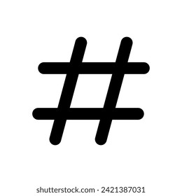 Hashtag icon vector. hashtag symbol