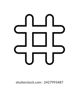 Hashtag icon vector. hashtag symbol
