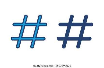 Hashtag icon vector. hashtag symbol