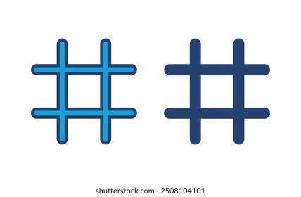 Hashtag icon vector. hashtag symbol