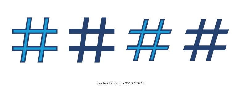 Hashtag icon vector. hashtag symbol