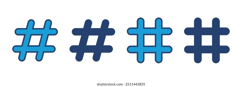 Hashtag icon vector. hashtag symbol