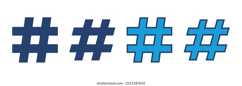 Hashtag icon vector. hashtag symbol
