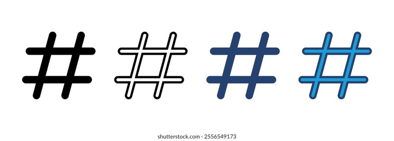 Hashtag icon vector. hashtag symbol